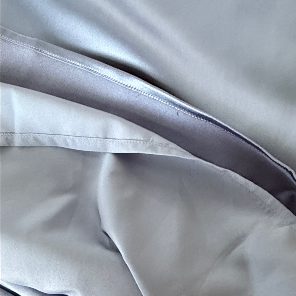 NWT Lulus Blue Strapless Satin Two-Piece Skirt Set Medium - Picture 11 of 16